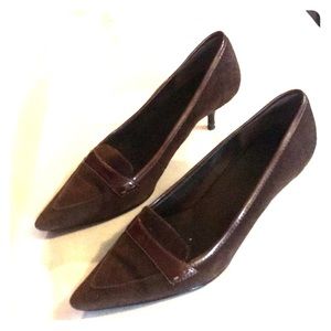 Circa Joan & David Brown Leather 2” Heels B30